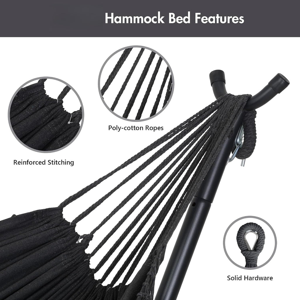Adjustable Double Hammock Stand Set