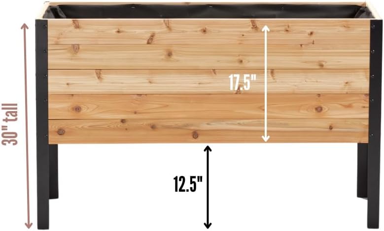 Cedar Elevated Wooden Garden Planter Bed