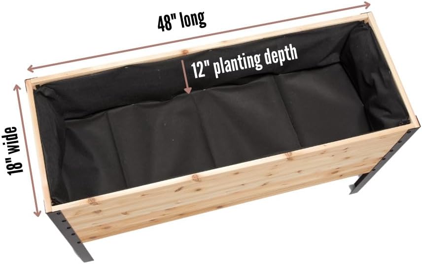 Cedar Elevated Wooden Garden Planter Bed