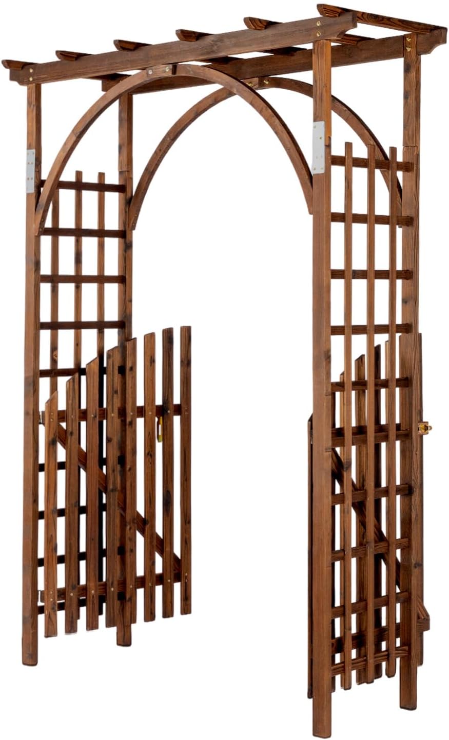 Wood Wedding Garden Plant Arch Trellis