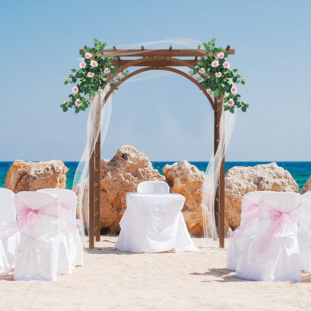 Wood Garden Wedding Vine Arch Trellis