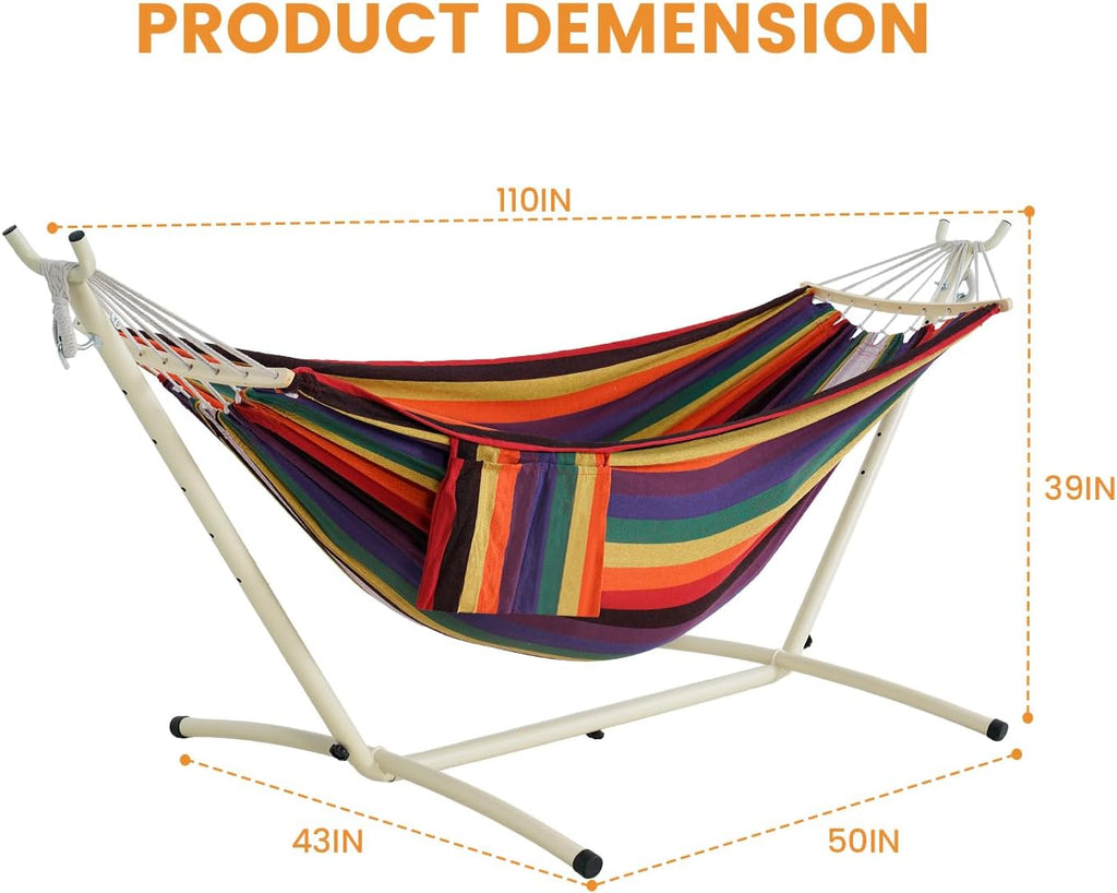 Double Hammock Stand Pillow Carry Bag