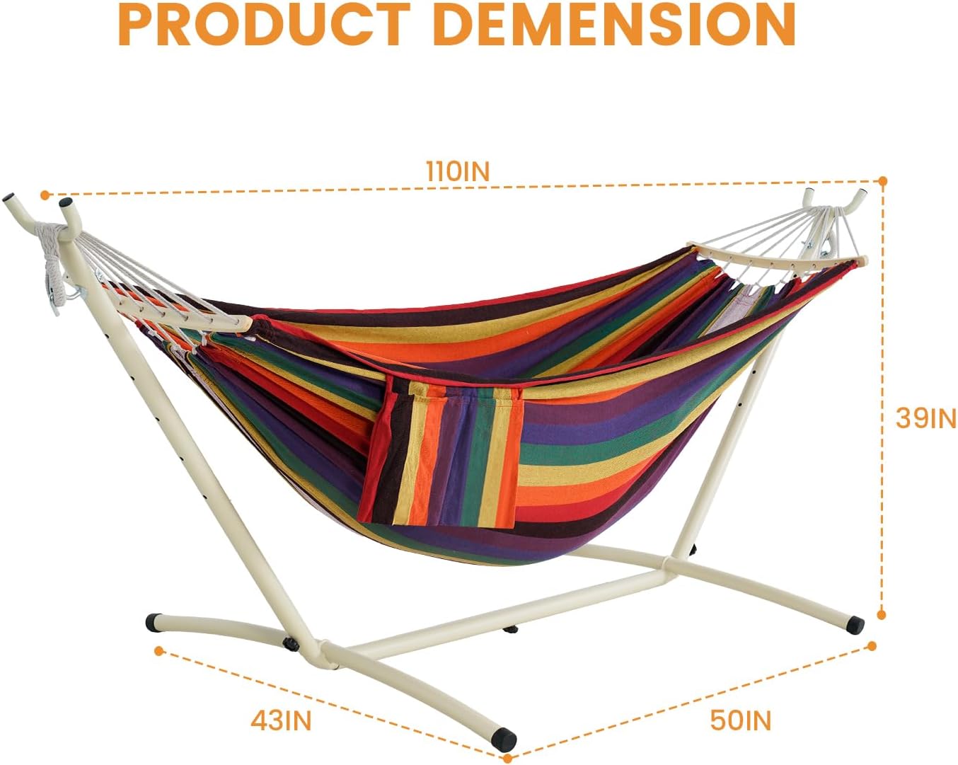 Double Hammock Stand Pillow Carry Bag
