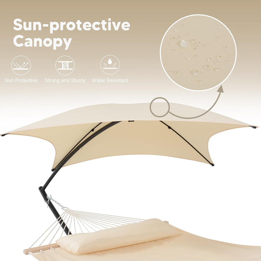 Canopy Double Outdoor Hammock Stand Set