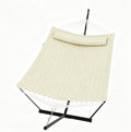 Double Outdoor Hammock Stand With Pillows