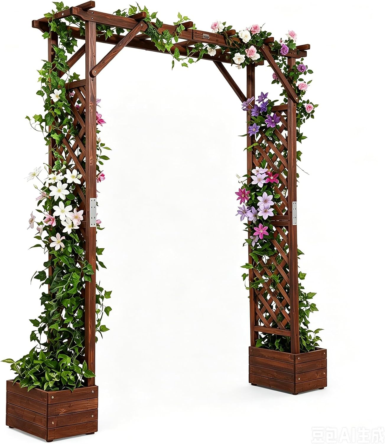Wood Planter Garden Wedding Plant Arbor