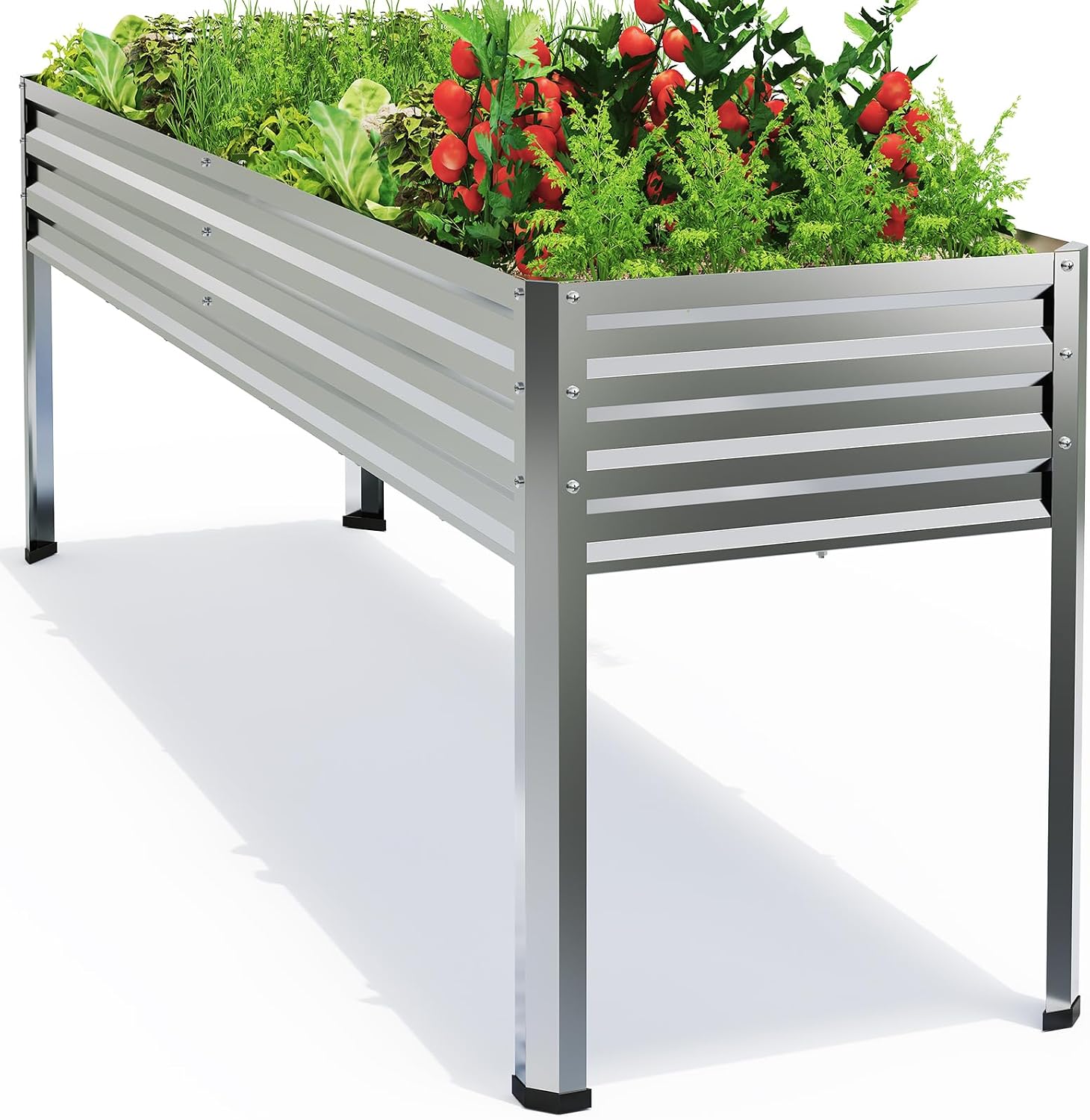 Galvanized Steel Elevated Garden Planter