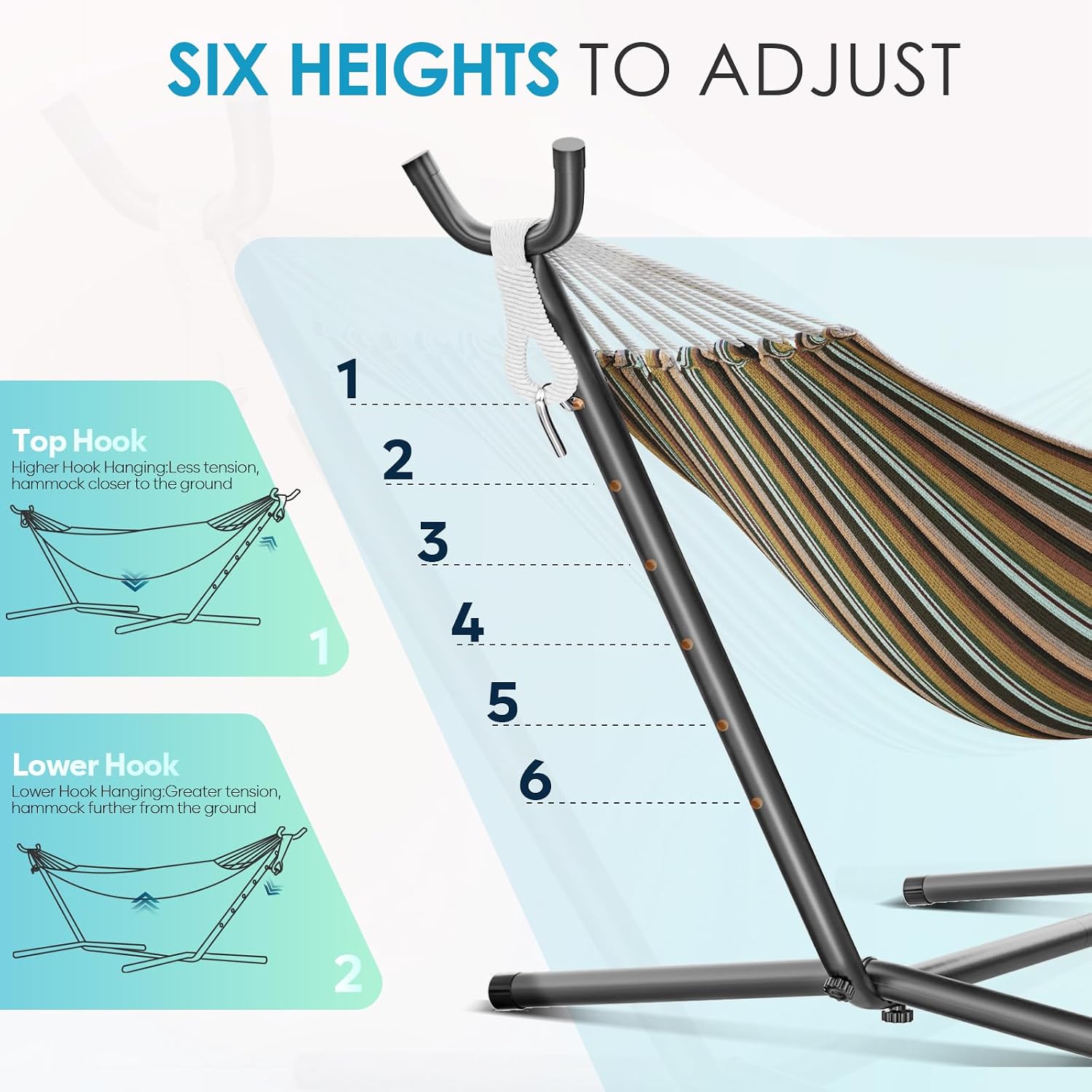 Two Person Heavy Hammock Stand Package