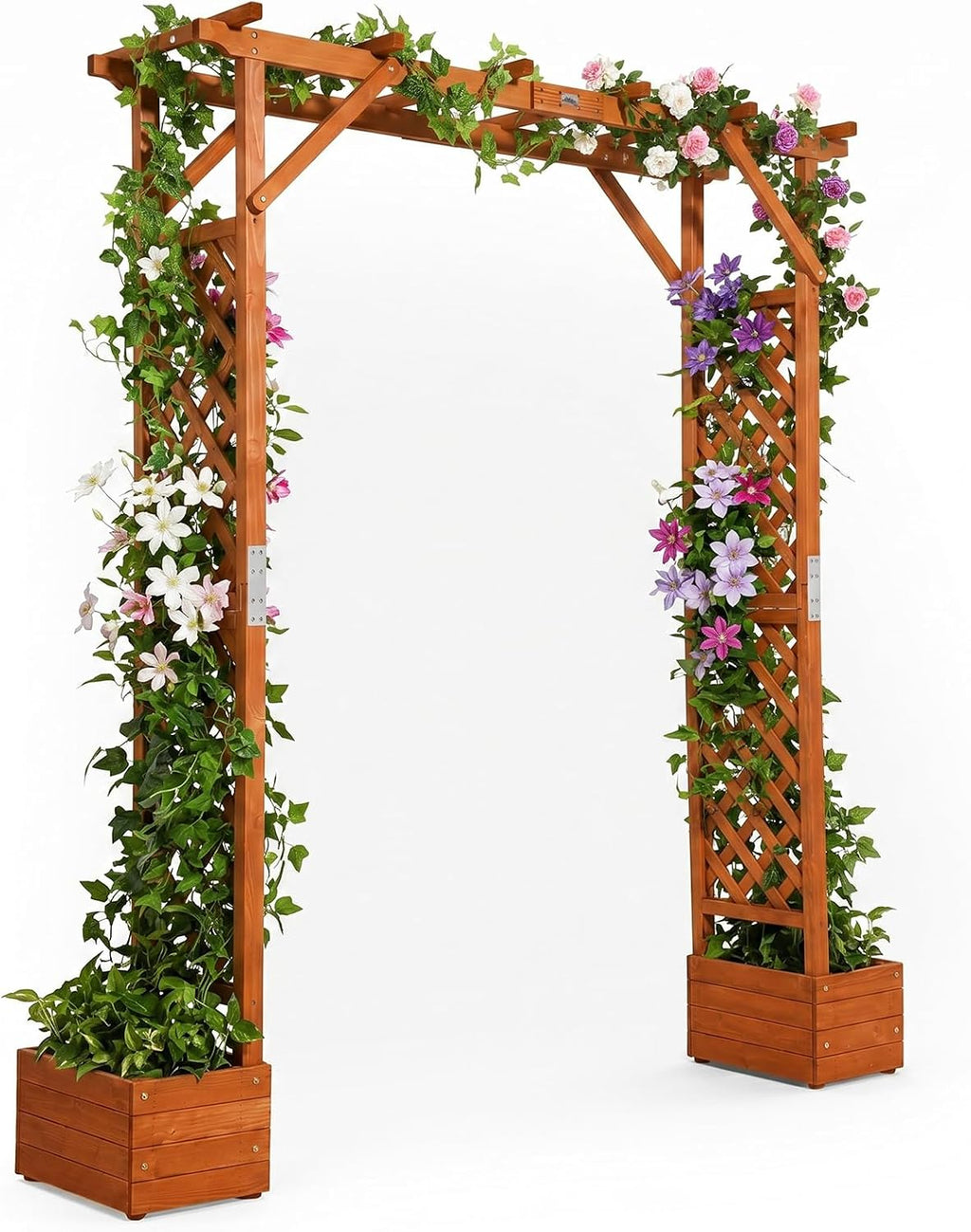 Wood Garden Arbor Planter Wedding Trellis