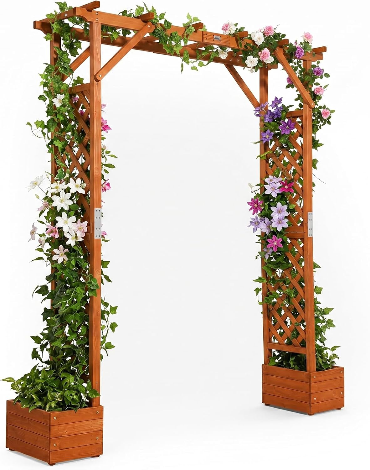 Wood Garden Arbor Planter Wedding Trellis