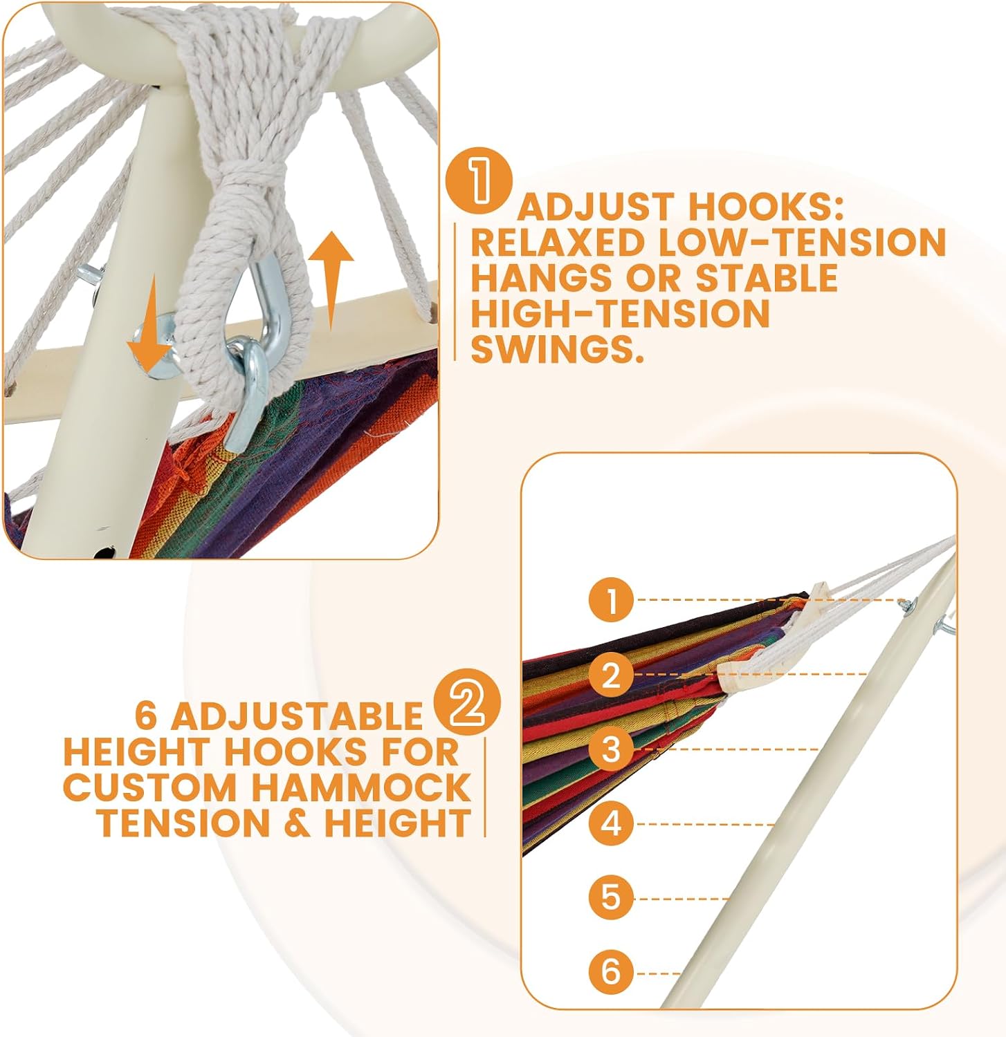 Double Hammock Stand Pillow Carry Bag