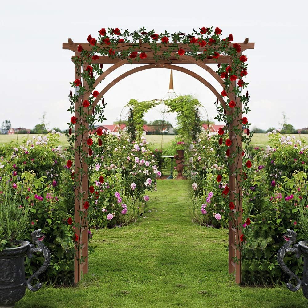 Wood Garden Wedding Vine Arch Trellis