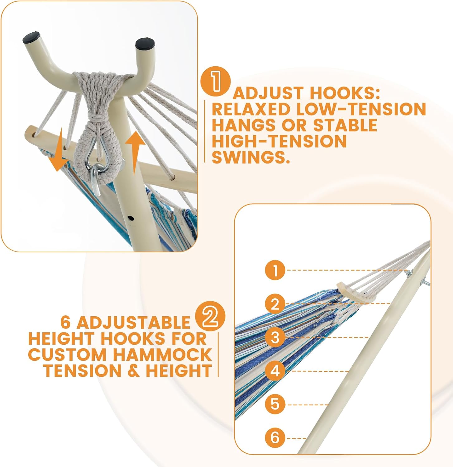 Double Hammock Stand Pillow Carry Bag