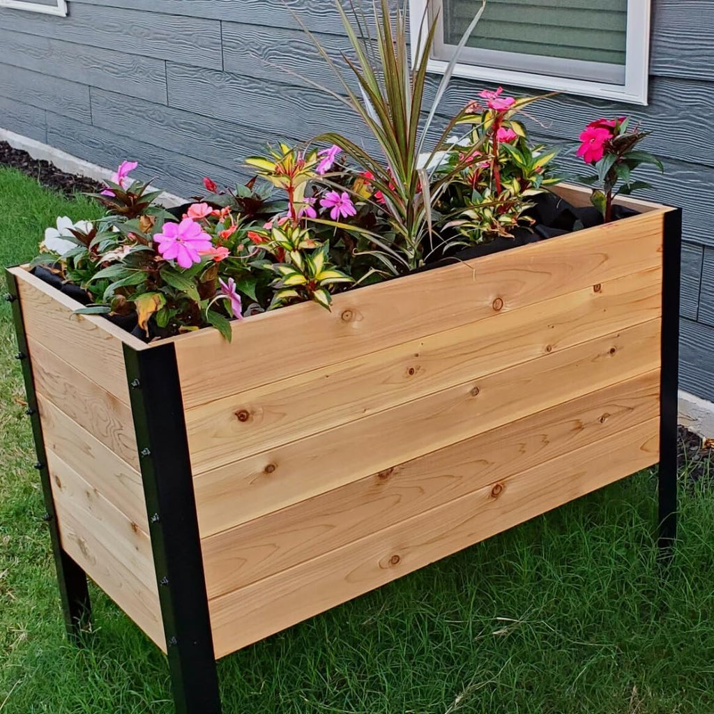 Cedar Wood Elevated Garden Planter Bed