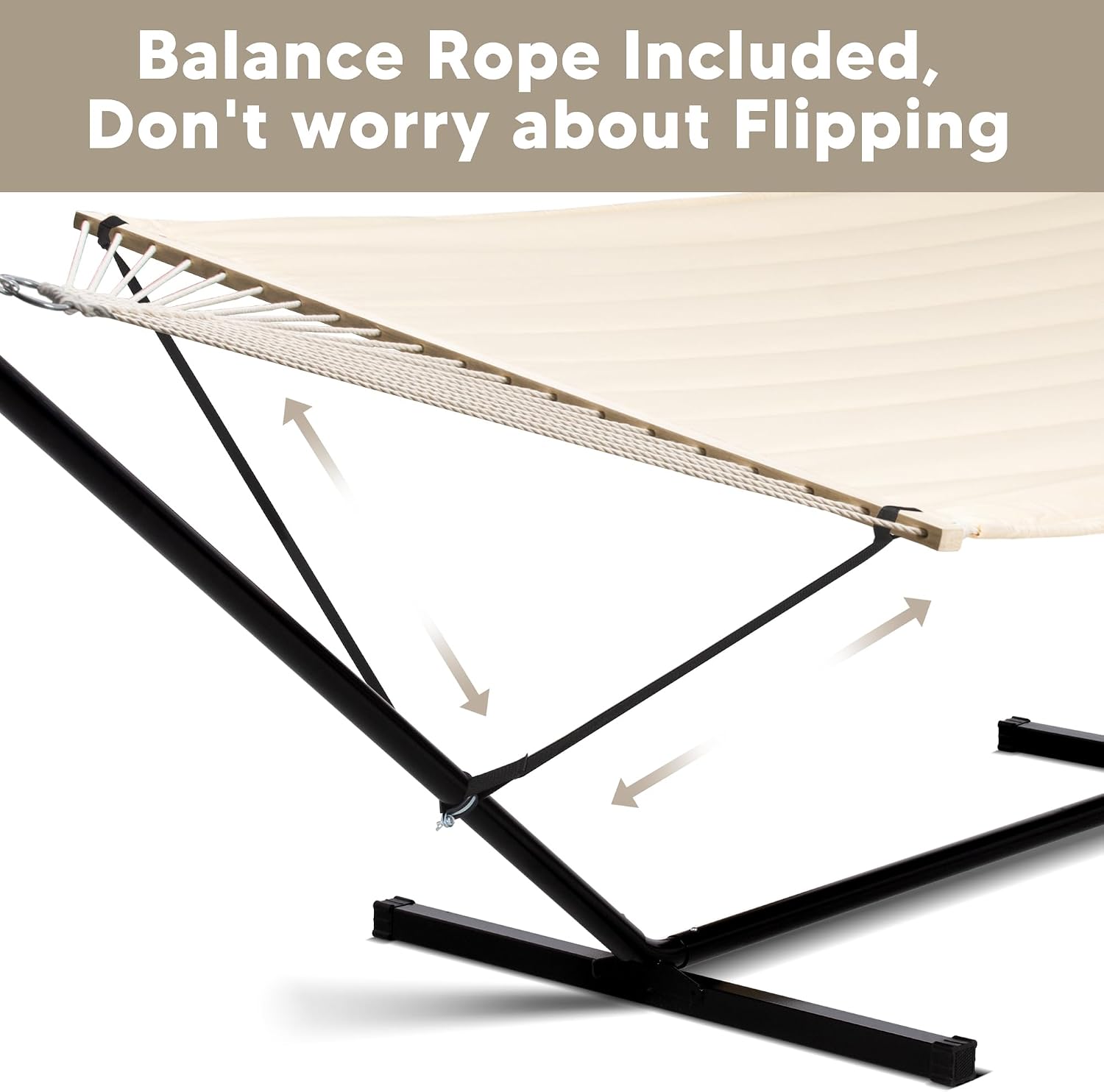 Canopy Double Outdoor Hammock Stand Set