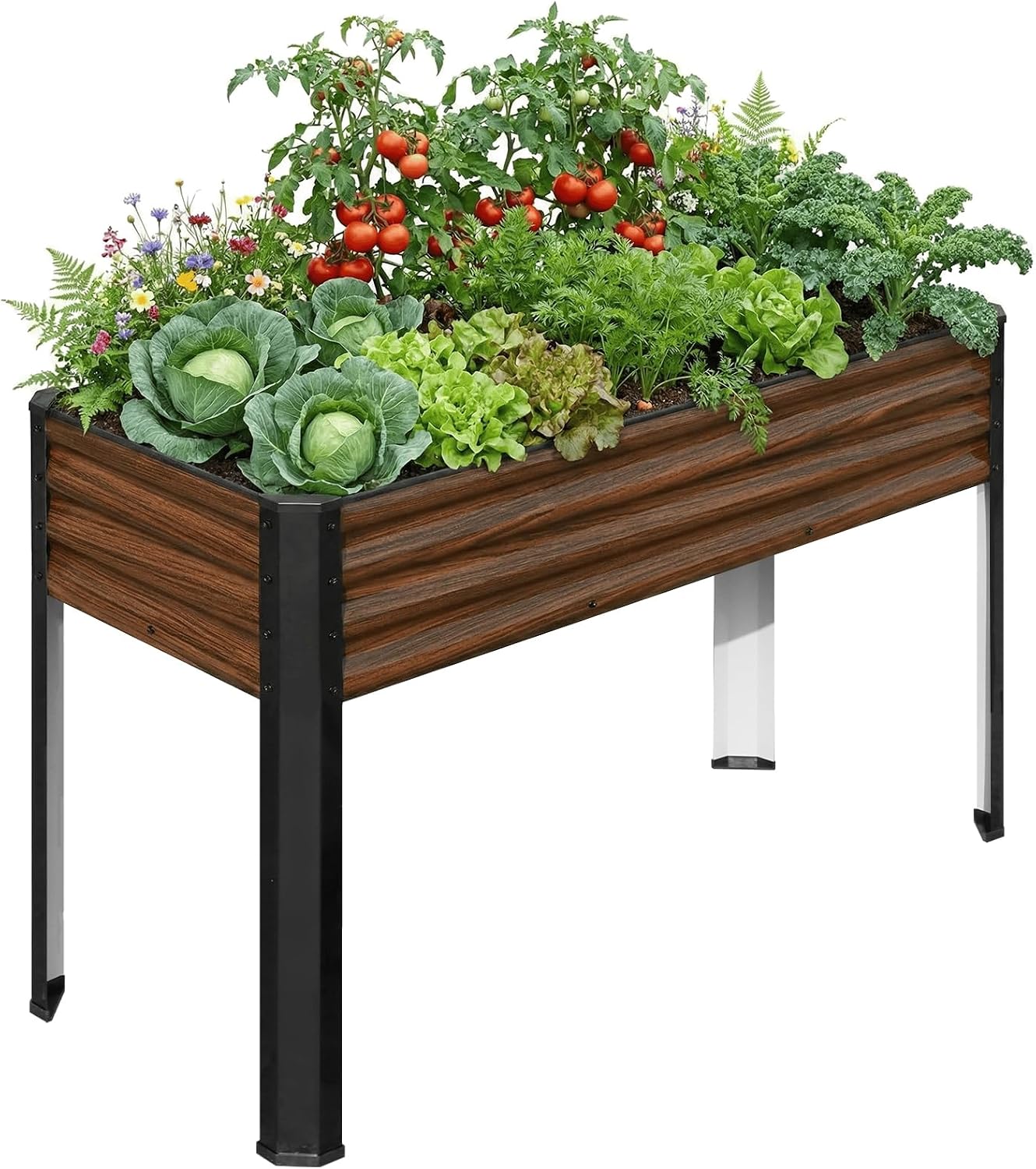 Metal Elevated Raised Garden Planter Bed