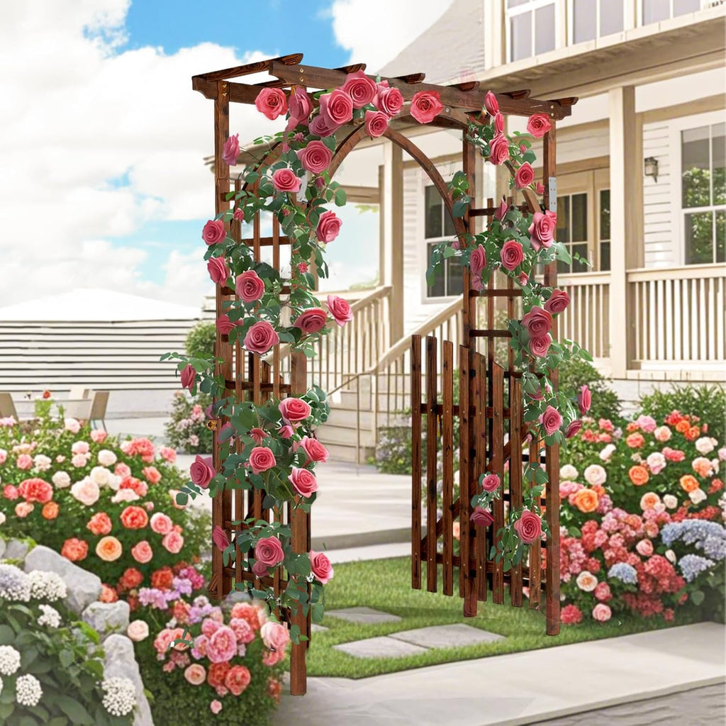 Wood Wedding Garden Plant Arch Trellis