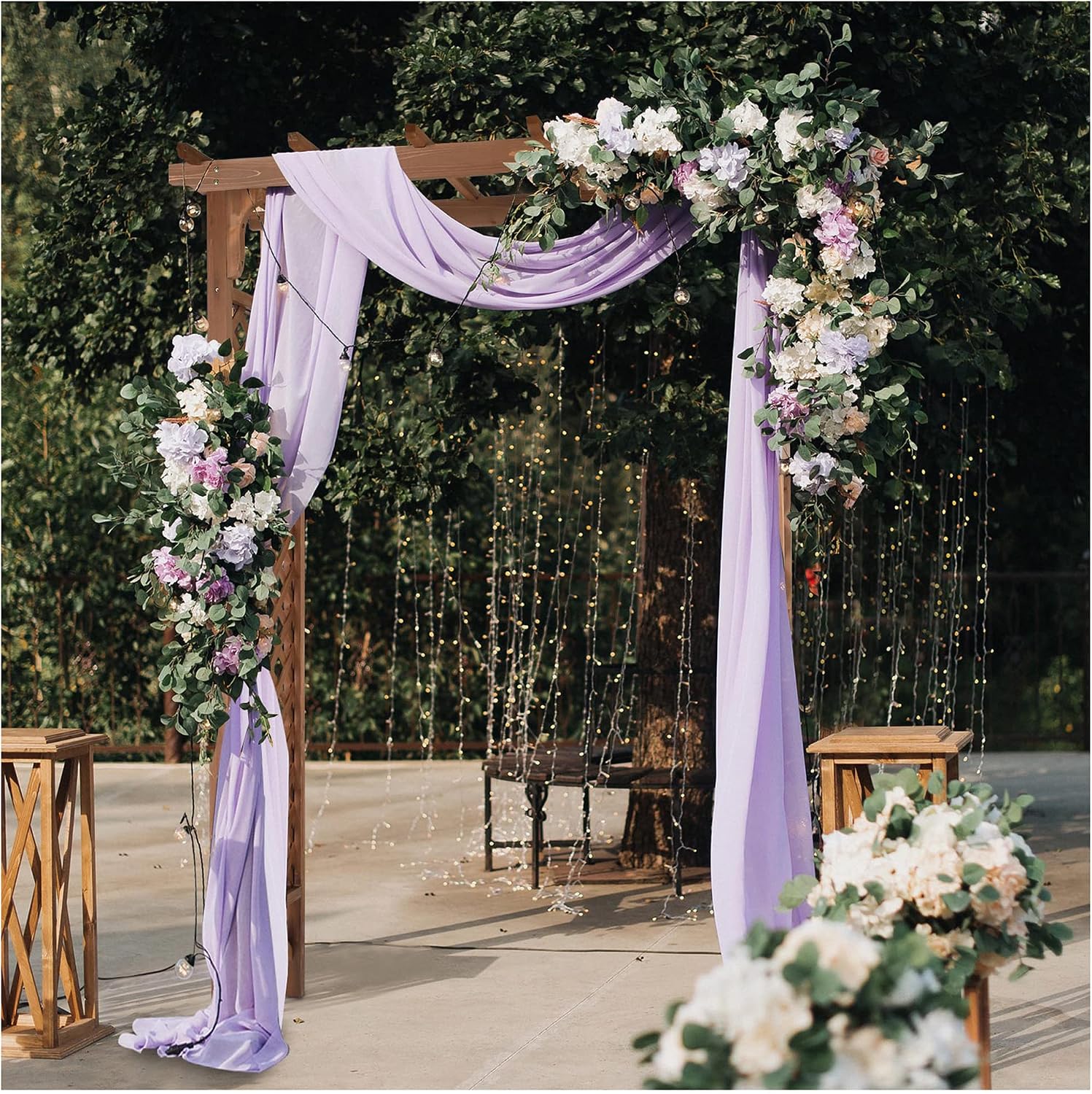 Wood Wedding Garden Plant Arch Trellis