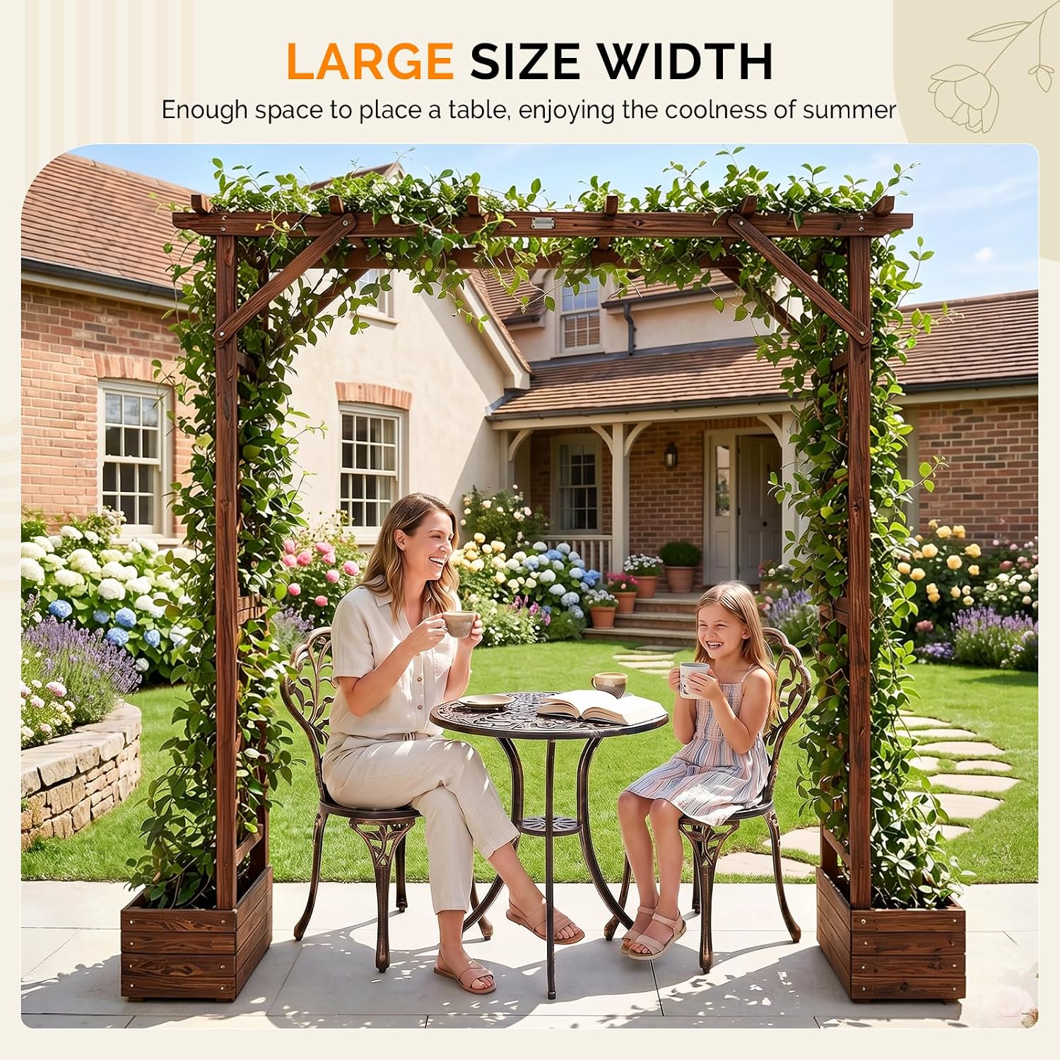 Wood Planter Garden Wedding Plant Arbor