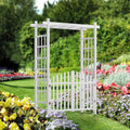 PVC Garden Gate Wedding Plant Arbor Trellis