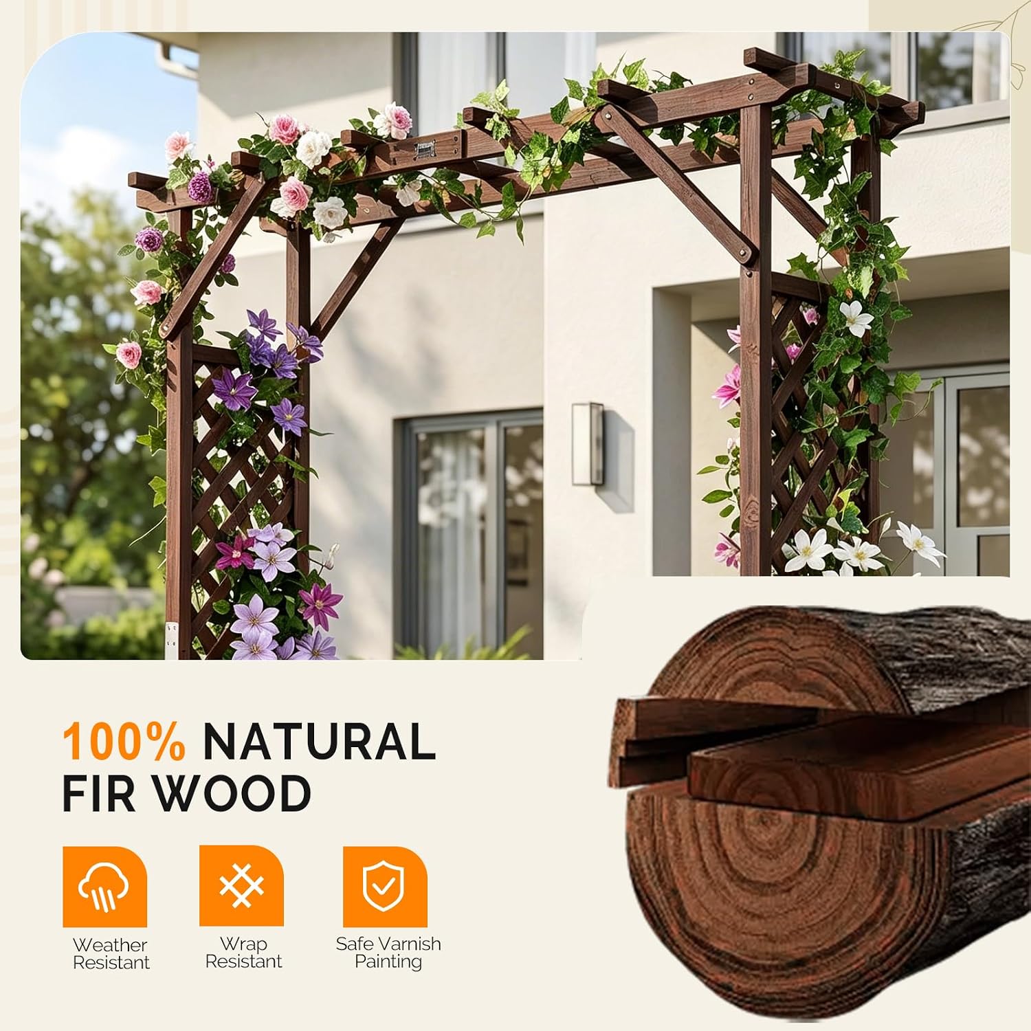 Wood Planter Garden Wedding Plant Arbor