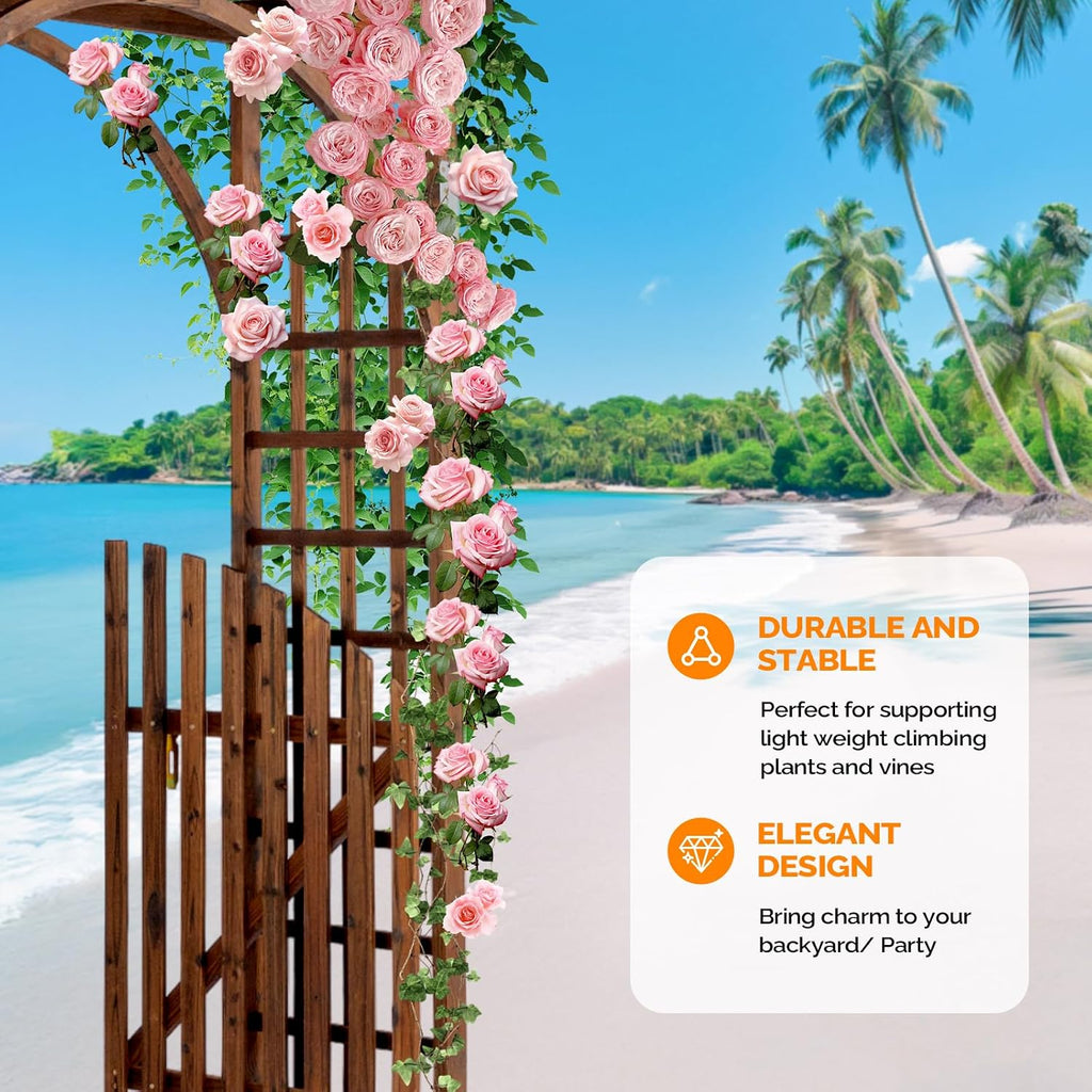 Wood Wedding Garden Plant Arch Trellis