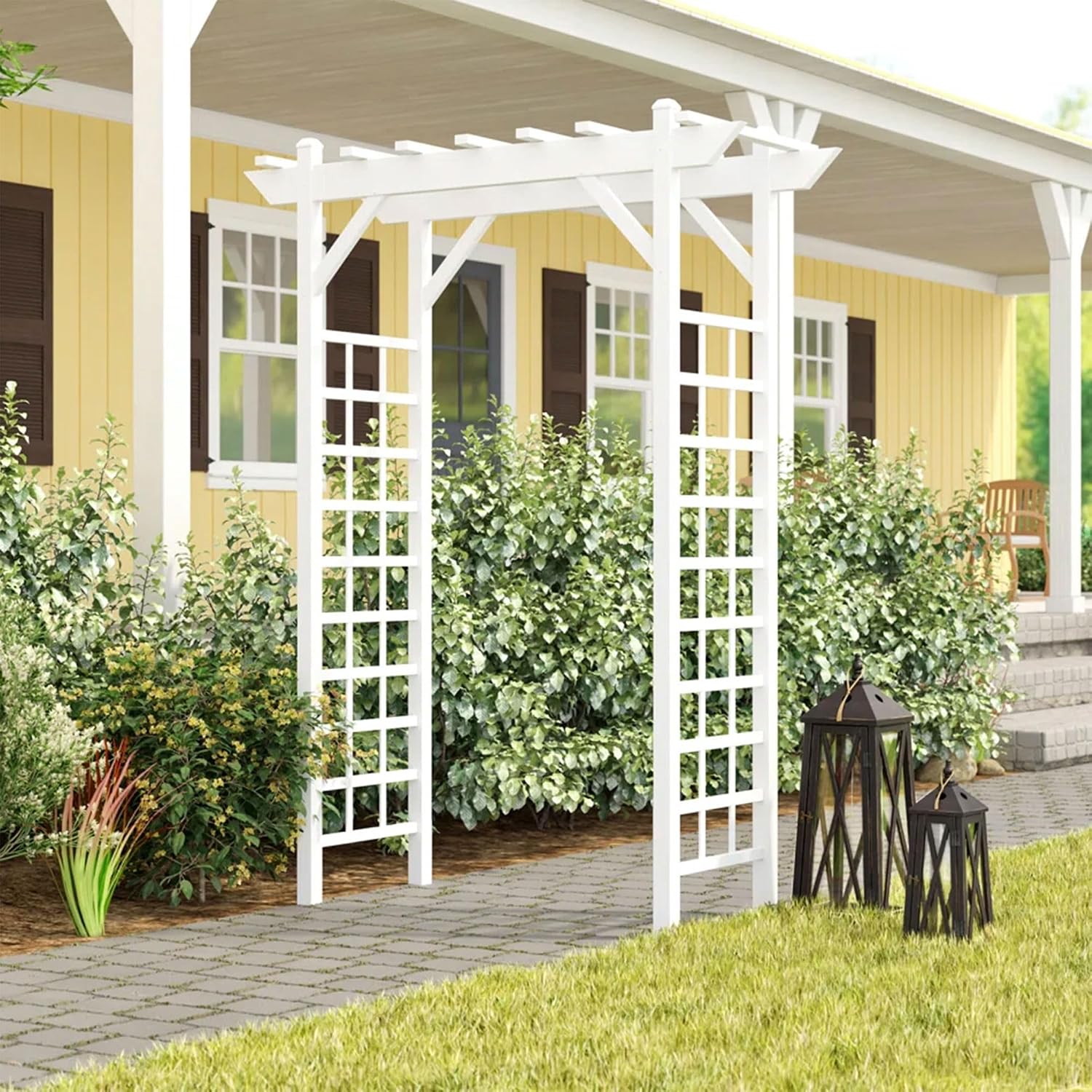 Vinyl Lattice Garden Plant Wedding Arbor