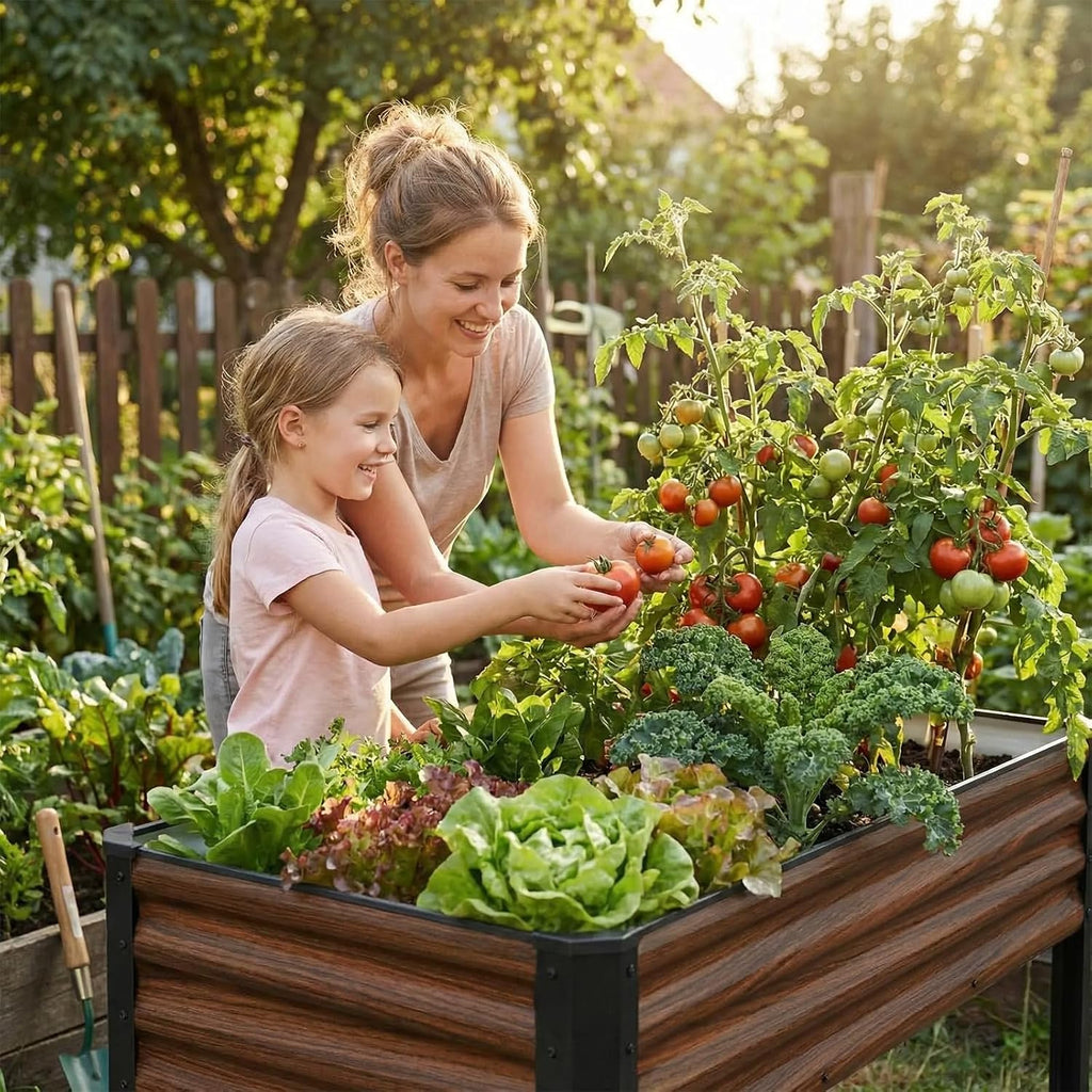 Metal Elevated Raised Garden Planter Bed