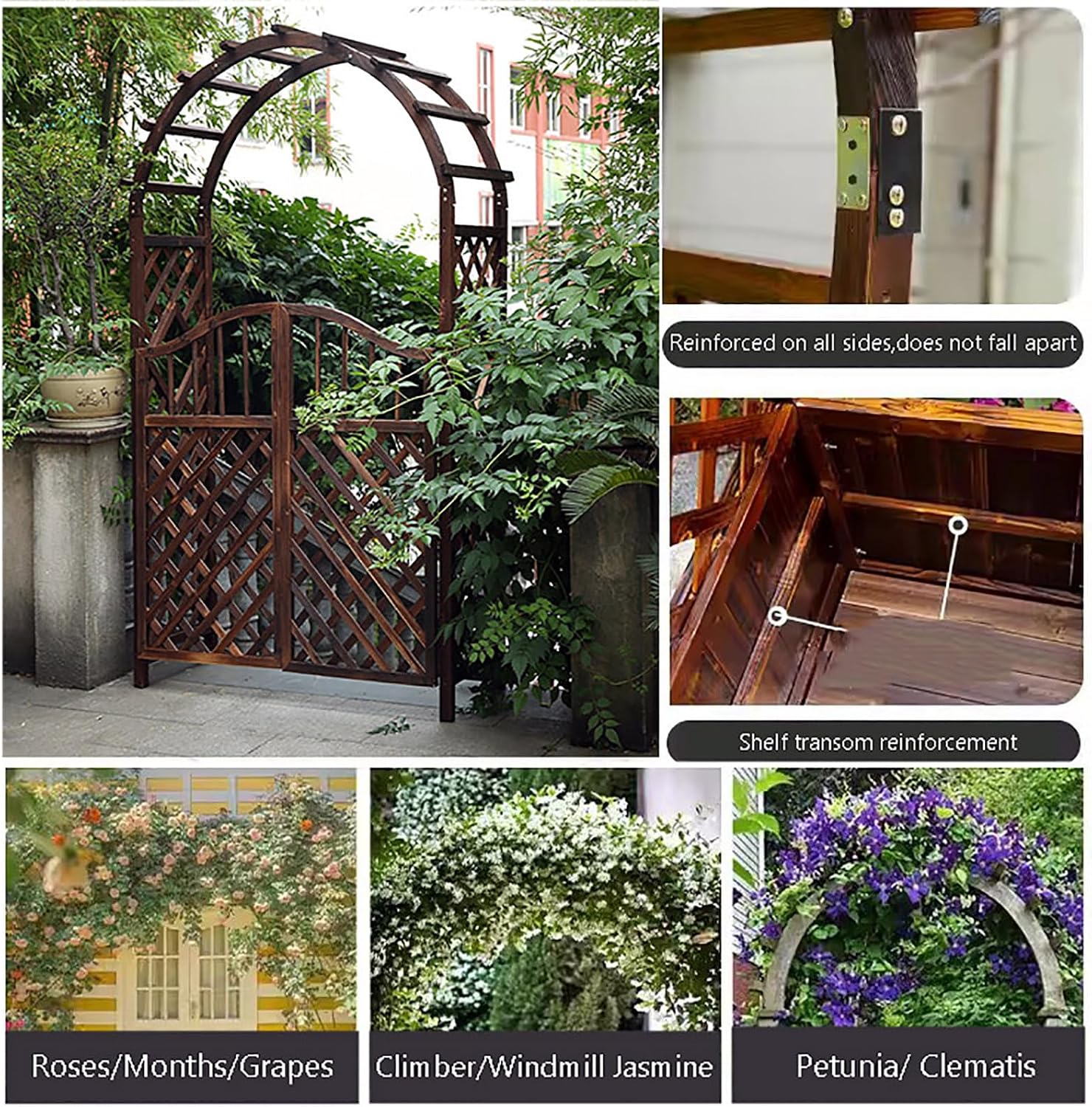 Garden Arch Trellis Plant Support Stand