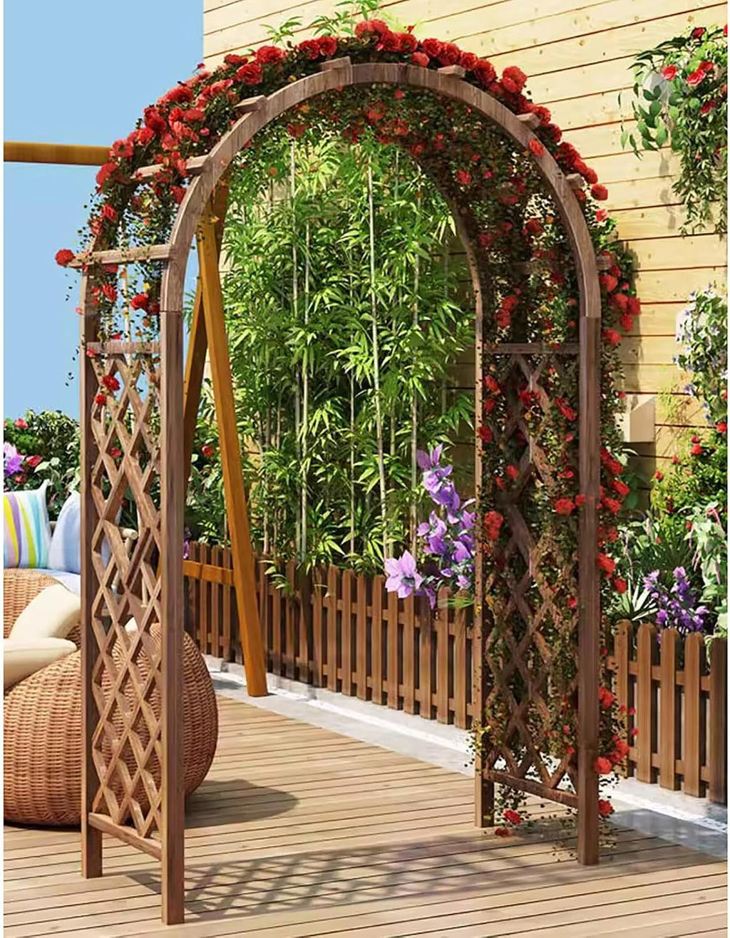 Garden Arch Trellis Plant Support Stand