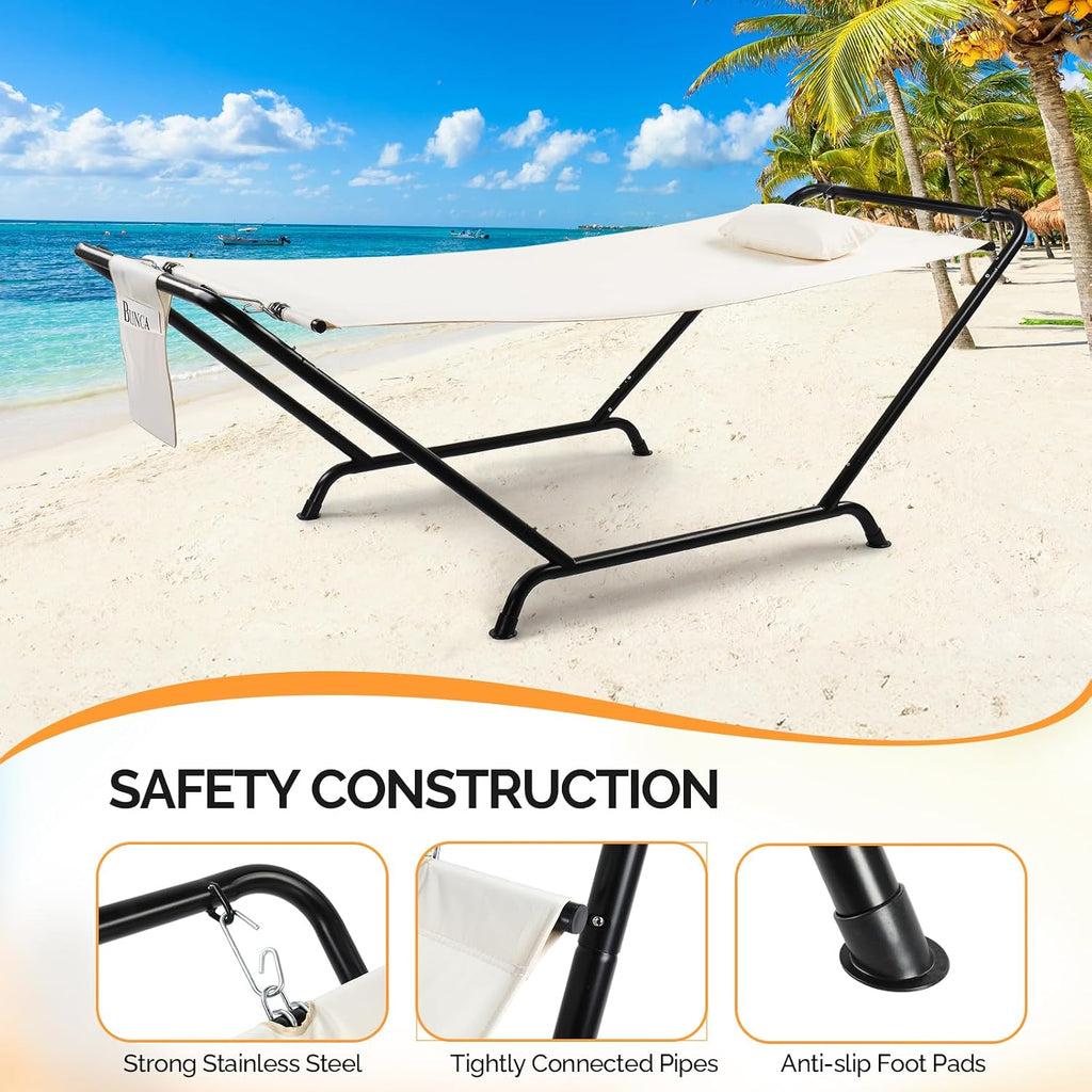 Heavy Duty Double Hammock Stand Set