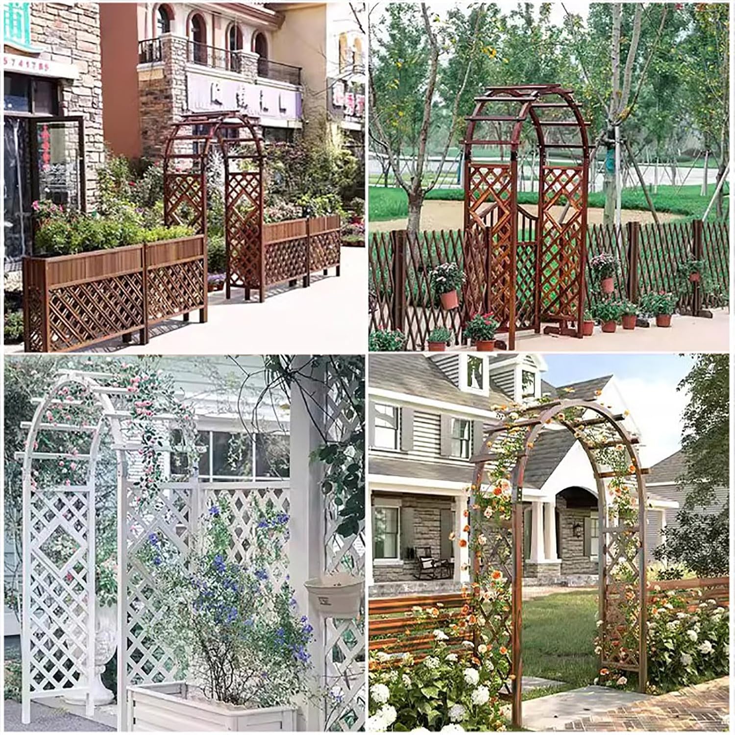 Garden Arch Trellis Plant Support Stand