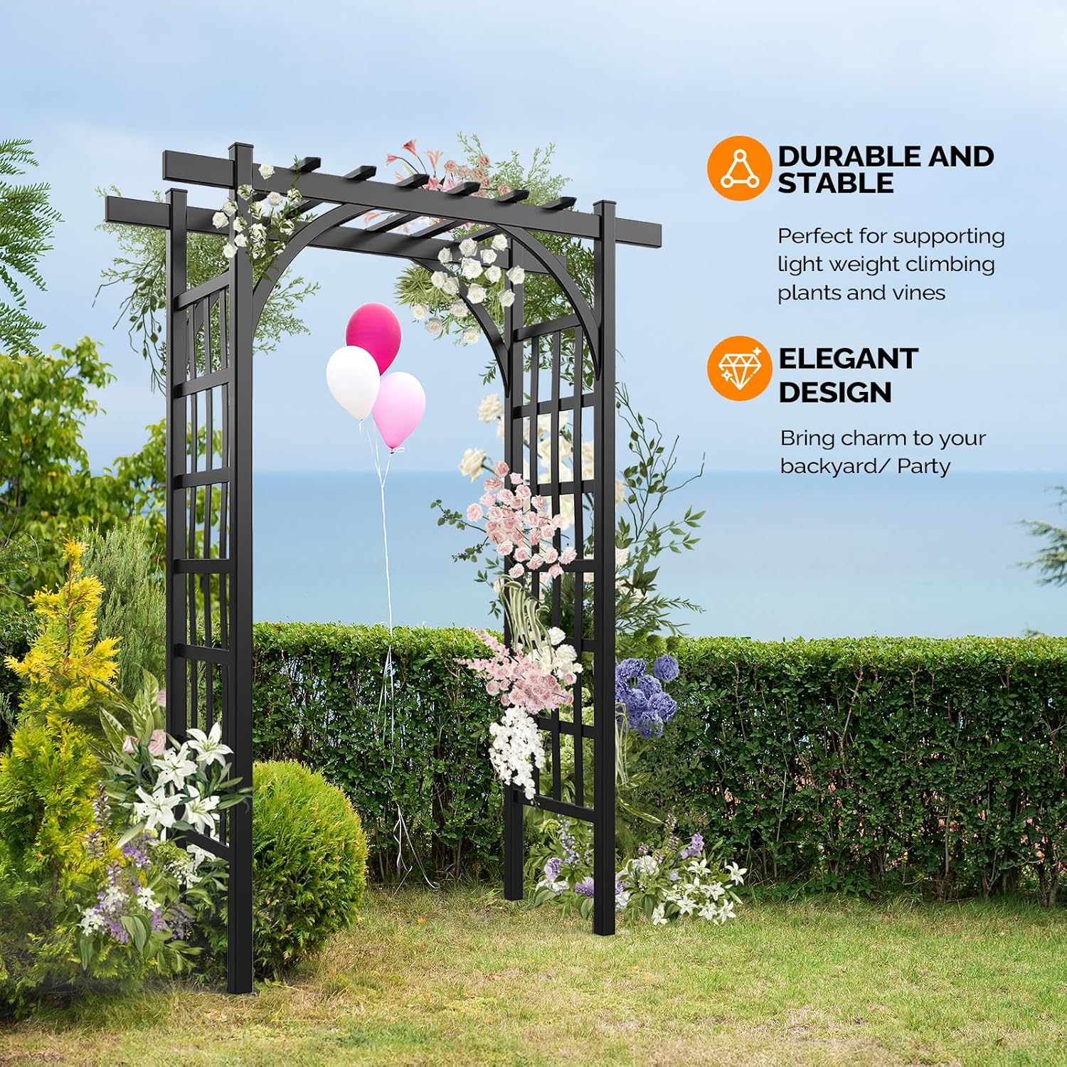 PVC Garden Wedding Plant Arch Trellis