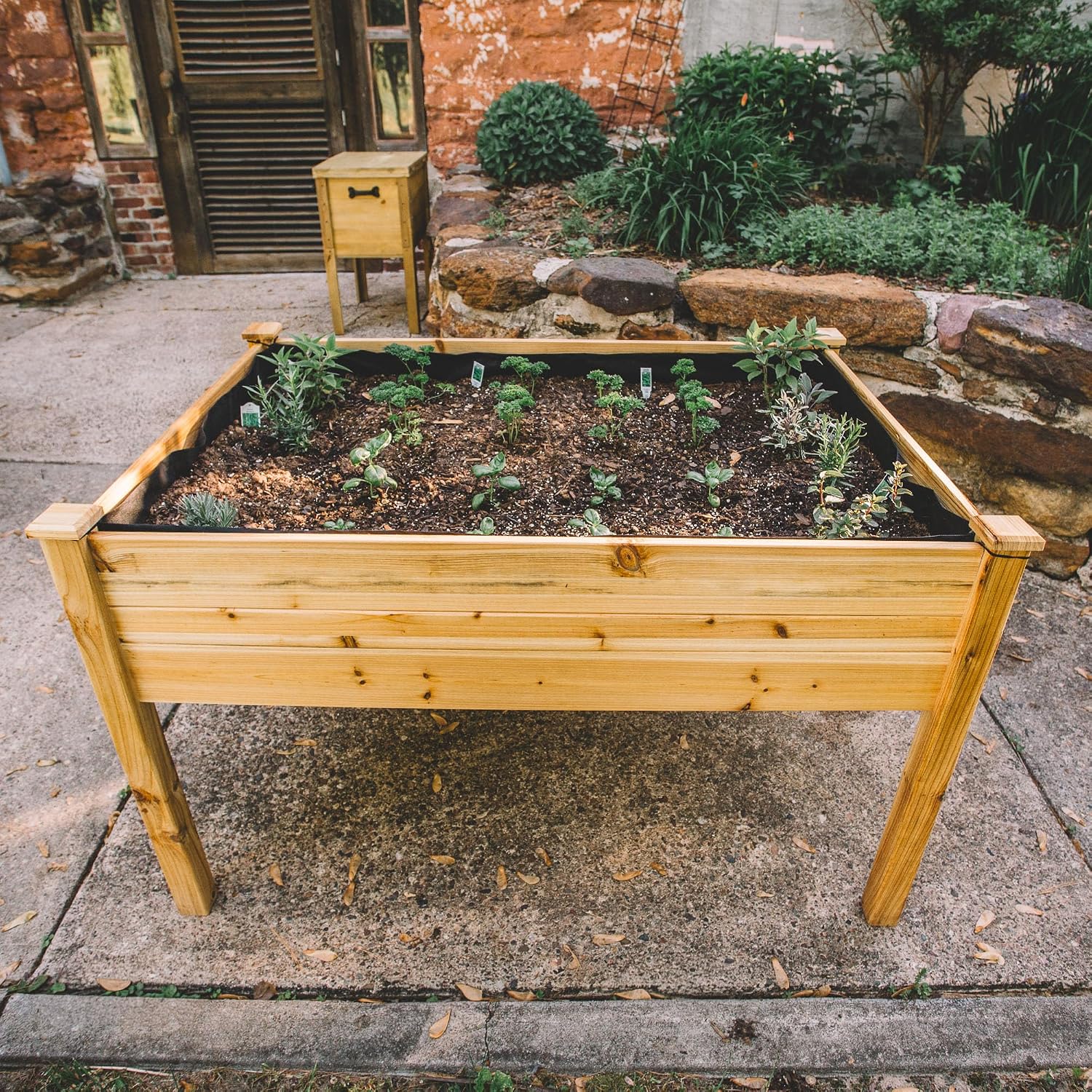 Wood Elevated Raised Garden Planter Bed
